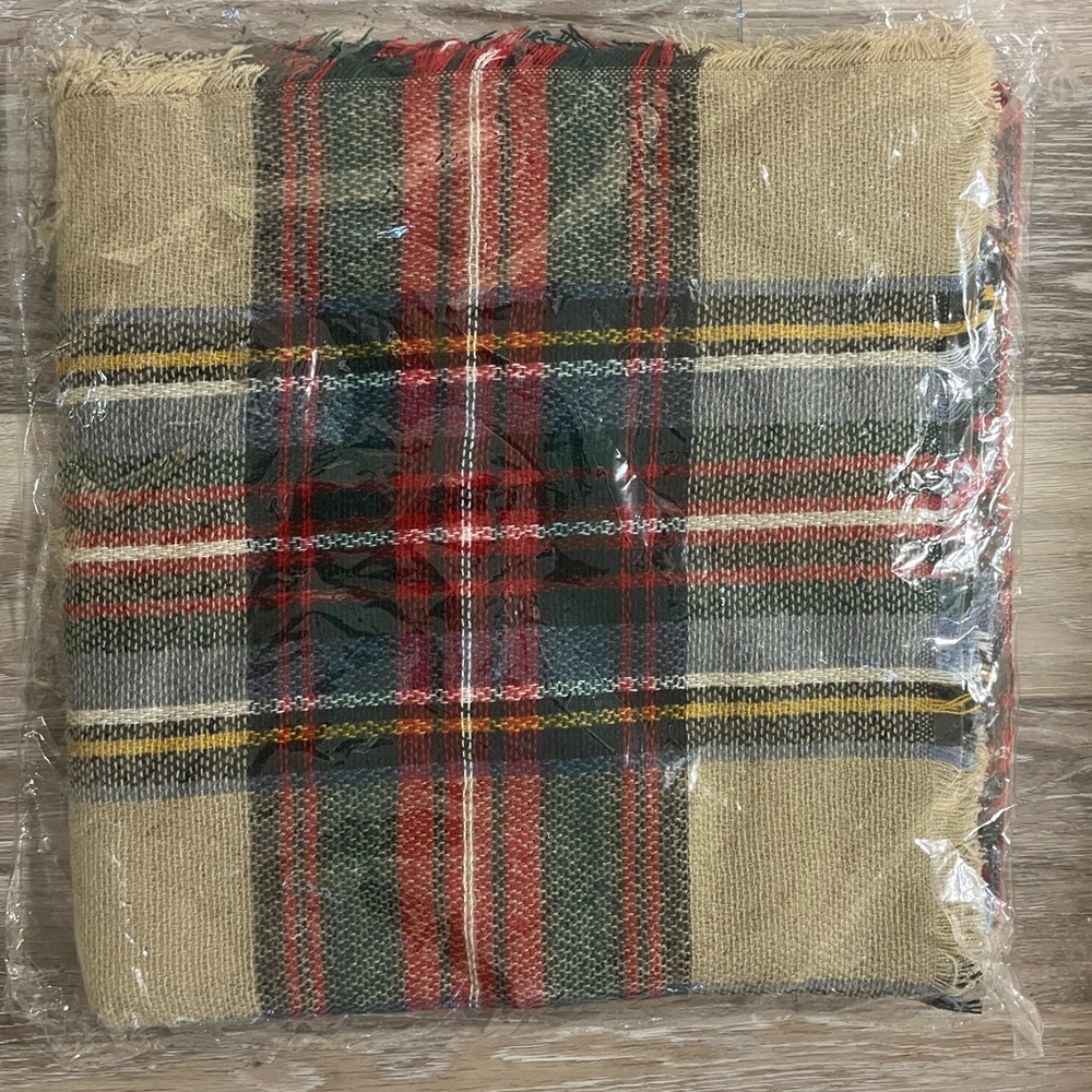 2/$20 Check/tartan blanket scarf
